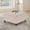 Beige, variant on JESTOP Ottoman with Storage, Large Square End Table with Wooden Legs, Upholstered Button Tufted Storage Ottoman, Coffee Tables with Nail Trims for Living Room Bedroom Study