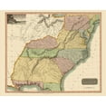 thumbnail image 2 of Thomson 31x26 Gold Ornate Wood Framed with Double Matting Museum Art Print Titled - Southeastern United States - Thomson 1817, 2 of 4