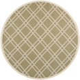 thumbnail image 1 of Safavieh Courtyard Green Indoor Outdoor Rug - Round 7'10", 1 of 2