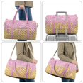 thumbnail image 5 of Garronmavis Large Quilted Duffle Bag for Women, Ice Cream Waffle Print Weekender Bag Overnight Travel Gym Dance Bag with Zipper Pockets Carry On Travel Bag for Trips, Sports, 5 of 7