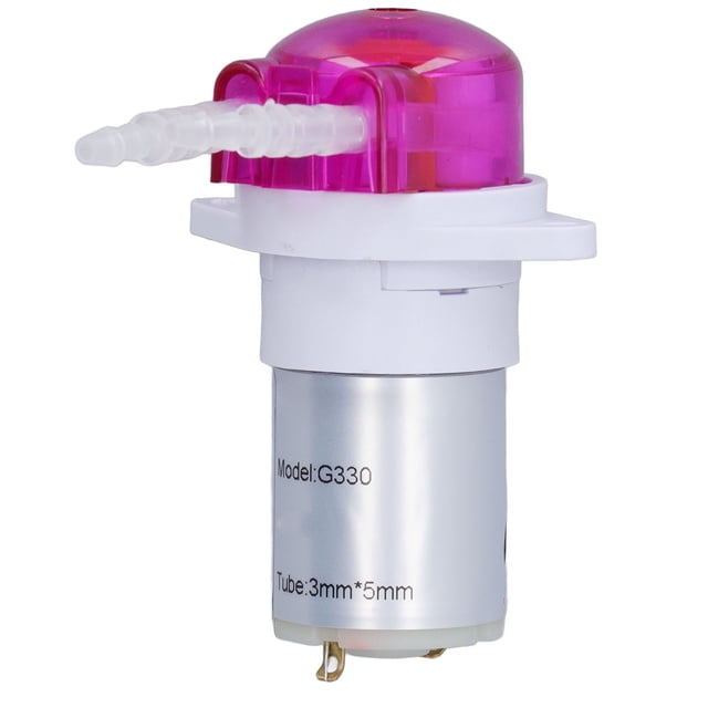 Minibomba peristáltica de CC, pequeña, microcirculante, eléctrica, autocebante, dosificadora de líquidos, 5000 RPM, 12 V, 58 ml/min, 250 A