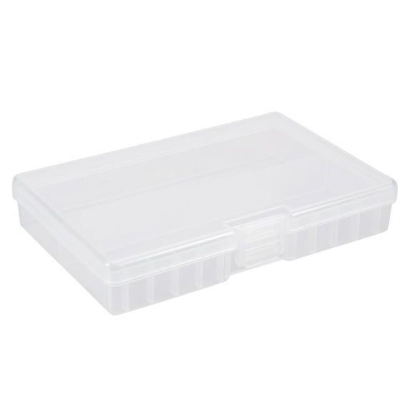 Unique Bargains Transparent Plastic Rectangle Storage Box Case Holder f 48 x AA Batteries