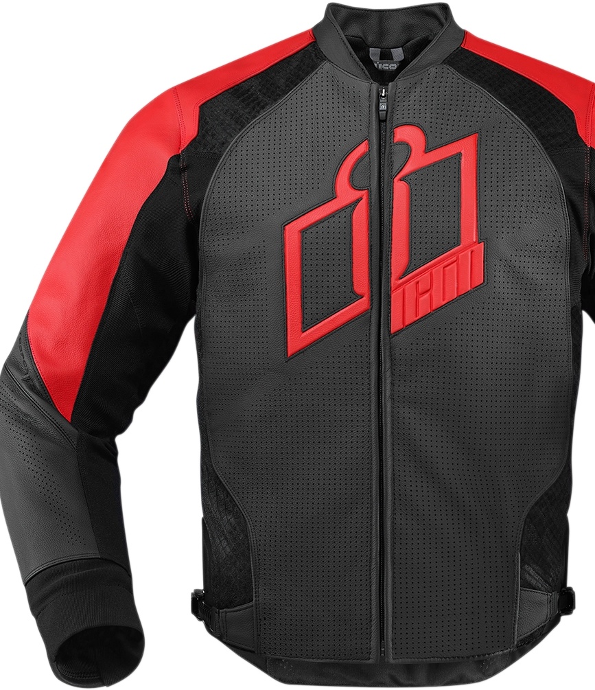 red icon motorcycle jacket