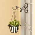thumbnail image 5 of Necvior European Style Wall Hanging Flower Pot Support Bracket Hook Iron Hanger Balcony Home Decoration, 5 of 19