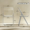 thumbnail image 3 of 4 Pack Acrylic Folding Chairs, Modern Transparent Foldable Chairs, Clear, 3 of 10