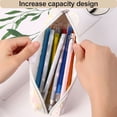 thumbnail image 3 of Pencil Bag Pen Case Cosmetic Makeup Bag Pen Pencil Stationery Pouch Bag Case, Zipper Bag, 20.5*4.5*4.5cm, 3 of 5