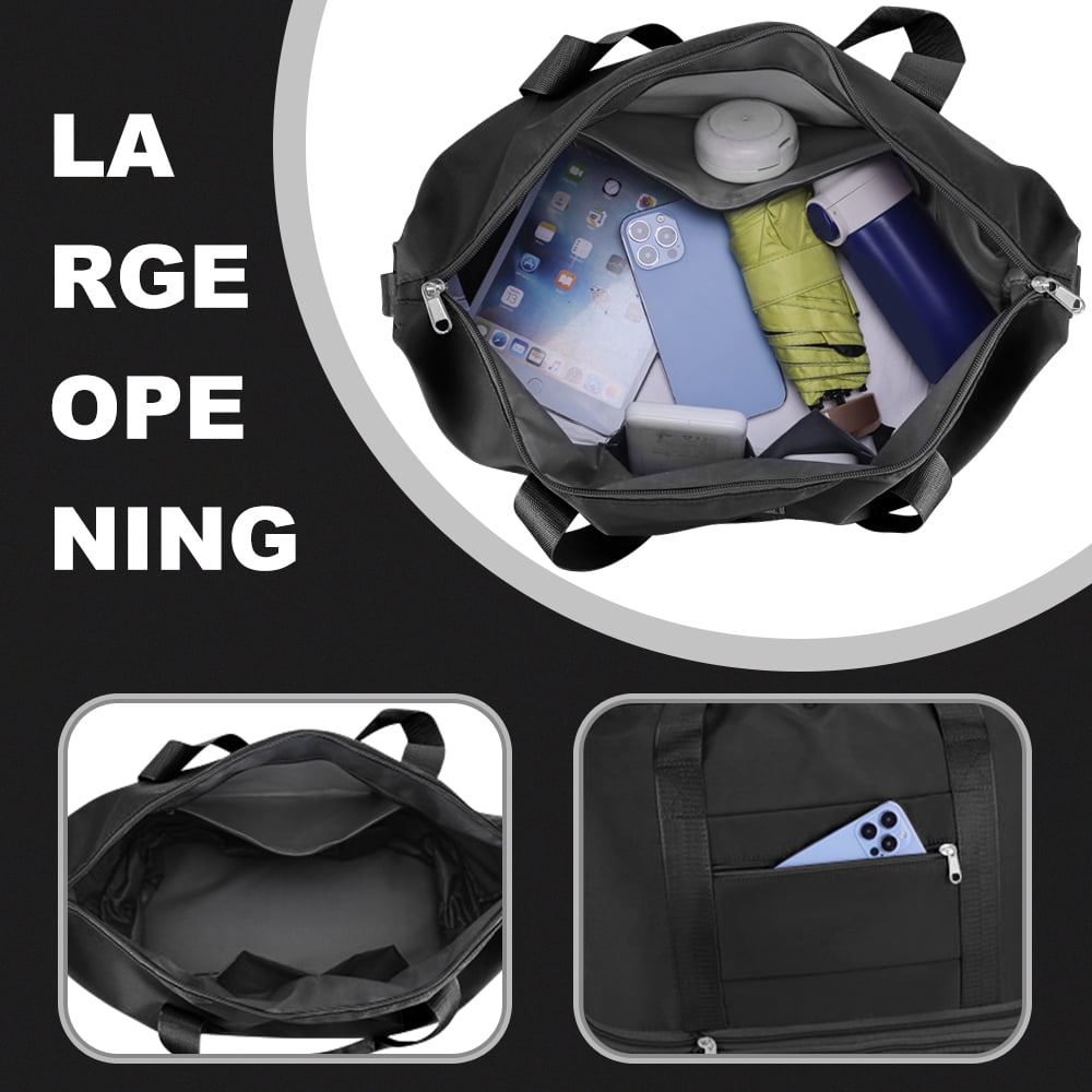 Youersen Rolling Duffle Bag, Expandable and Foldable Travel Bag for Weekend Trips and Carry-on Luggage