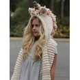thumbnail image 4 of Gorro infantil estilo unicornio, bufanda de lana, capa de una pieza, chal, gorro con borlas, 4 of 5