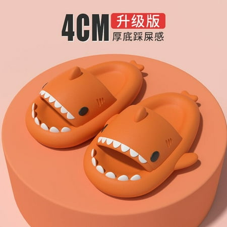 

2022 Shark Slides New Summer Slippers Female Shark Slippers Outdoor Women Shoes Kids Children Flip Flops Men Couples Cartoon EVA