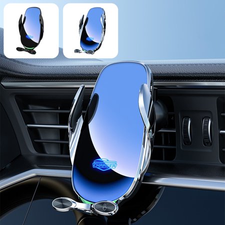 VBODN Wireless Charger Android Fast Charge Portable Charger Car Wireless Charger Cell Phone 15w Power Auto Induction Open/Close for Car Charging