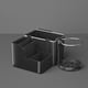 thumbnail image 4 of Xihbxyly Caja de Almacenamiento para Reposabrazos de Coche, Organizador Multifuncional con Compartimento Plegable, Correa de Velcro Ajustable, Compartimentos Grandes y Pequeños, Solución para El Inte, 4 of 7