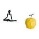 thumbnail image 5 of Escultura de fruta de con pensador abstracto creativo, figura decorativa única, adorno geométrico, estatua de mesa coleccionable para entrad, 5 of 8