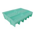 thumbnail image 1 of Cateissary Bandeja de molde de hielo de silicona, bandeja de cubitos de hielo de descongelación rápida de conveniente para botellas de agua, Cocina y Comedor verde, 1 of 6