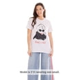 thumbnail image 2 of The Devil Wears Prada Women's Relaxed Fit Short Sleeve Graphic T-Shirt Lilac Hint Miranda Priestly Portrait, 2 of 4