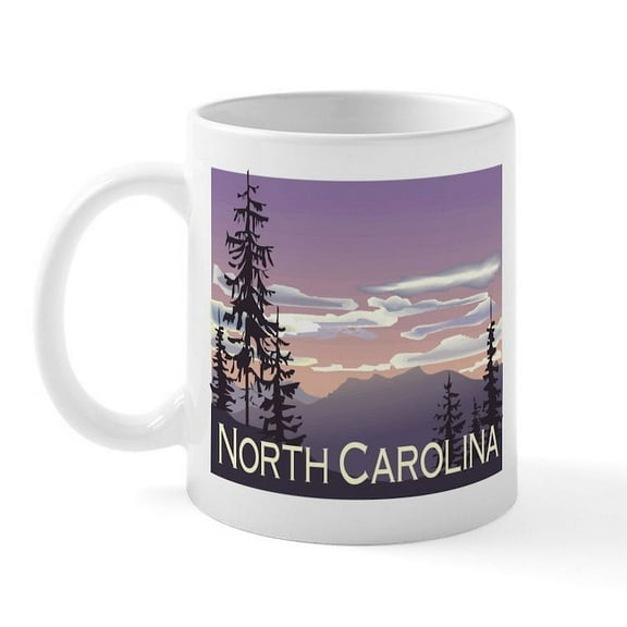 CafePress - North Carolina Mountains Mug - 11 oz Ceramic Mug - Novelty Coffee Tea Cup