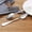 Silver, variant on Clearance! Miyuadkai Spoon Serrated Edge 2Pc Spoon Steel Thick Spoon Stainless Dessert Kitchen Dining Bar Kitchen Silver