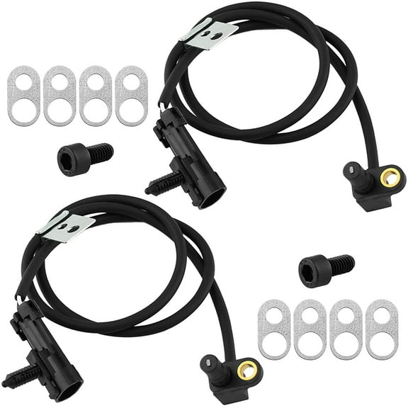 Front Wheel Speed ABS Sensor Fits for Chevrolet Blazer S10 Pickup, GMC Jimmy Sonoma, Isuzu Hombre, Oldsmobile Bravada-Wheel Speed ABS Assembly-2 Pack