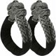 thumbnail image 1 of Grillete de recuperación suave fácil de usar, juego de 2 piezas en gris negro, con fibra sintética liviana con capacidades de encendido y apagado fáciles, ideal para todas sus aventuras todoterreno, 1 of 5