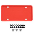 thumbnail image 1 of Car Silicone License Plate Frame Kit Detachable Waterproof Screw Mounted Number, 1 of 6