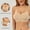 Beige, variant on Green Large Size Gathered Non Ring Women's Underwear Thin Of Threaded Sports Yoga Anti Bra Comfortable Bottoming Beauty Tank Tops
