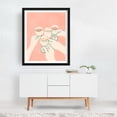 thumbnail image 3 of Cheers to Good Times - India Digital Art Cocktail Line Art Minimalist Pastel Modern Art Kitchen Decor Whimsical Black Framed Wall Art Print 9 x 12 inches, 3 of 4