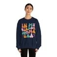thumbnail image 4 of Women Adult Bernese Mountain Dog Mama Era Crewneck Sweatshirt, Berner Mom, 4 of 4