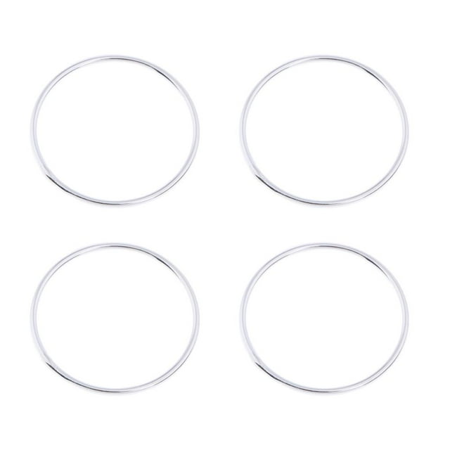 Abbracc Cerceau en Argent sterling 925 20mm 4 Pcs