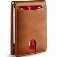thumbnail image 6 of Minimalist Slim Wallet for Men with Money Clip RFID Blocking Front Pocket Leather Mens Wallets, 6 of 10