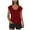Red, variant on Sevevn Fashion Women's Casual Solid Color Short Sleeve Round-Neck Blouses Shirts Pink S Gift for Adults