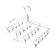 thumbnail image 5 of GOOHOCHY Percha para calcetines y sombreros, con 20 pinzas, de acero inoxidable, para ropa, 5 of 8
