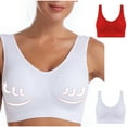 thumbnail image 2 of SEMPAI Wireless Bras for Women Plus Size Underwear Sporty,Comfortable,Breathable,Push-Up and Sexy Ladies Full Coverage Seamless Full Figure Bras Womens Bras,Bras, 2 of 5