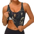 thumbnail image 3 of Balery Stylish Avian Gathering Sujetadores deportivos con espalda cruzada para mujer, acolchados, sin costuras, de alto impacto, ideales para yoga, gimnasio, entrenamiento y fitness.-, 3 of 8