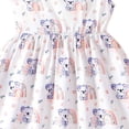 thumbnail image 4 of UFOUND Toddler Children Girls Dresses Short Sleeve Cartoon Prints Dress Sundress Lovely Dailywear, 4 of 4
