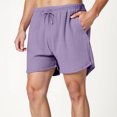 thumbnail image 7 of Mens Workout Shorts Workout Shorts Men Casual Running Casual Work Flat Front Shorts Quick Dry Athletic Workout Gym Shorts Compression Shorts Men, 7 of 7