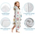 thumbnail image 7 of Fairy Princess Castle Pattern Hooded Bath Towel，60"x35" for Ages 3 To 12 Kids, Quick Dry Lightweight Soft Microfiber Hood Beach Towel Cover Up for Kids, 7 of 7