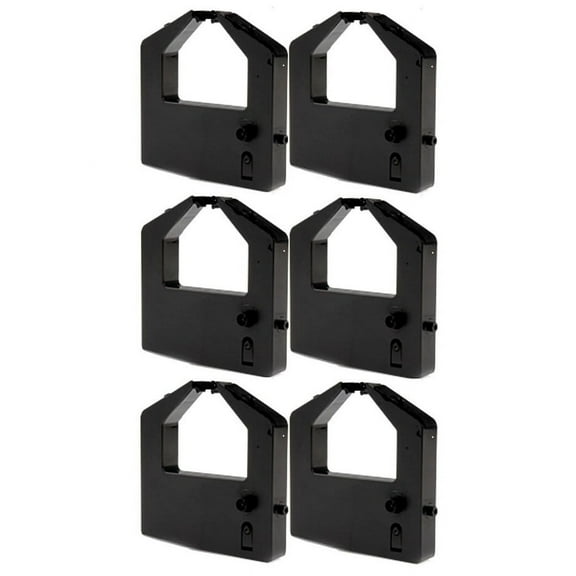 PrinterDash Compatible Replacement for PrintMaster IP-499 Black Printer Ribbons (6/PK) - Replacement to Fujitsu D30L-2014-0096