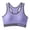 #0478-Purple, variant on Womens Lightweight Solid Yoga Bra Wire Free Tank Style Breathable Quick Dry Sports Underwear for Gym Workout & Cardio Training