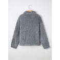 thumbnail image 3 of Felirenzacia Womens Fleece Jacket Button Down Sherpa Fuzzy Faux Shearling Casual Office Coats Winter Fall Outerwear 2025 Clothes with Pockets, 3 of 3