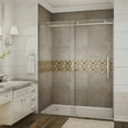 thumbnail image 2 of Aston SDR976-CH-60-10 60 in. Frameless Sliding Shower Door, Chrome Hardware, 2 of 4