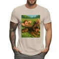 thumbnail image 4 of T-shirt à Manches Courtes Col Rond pour Hommes Confortable Tissu Respirant Polyvalent Couture Durable pour Usage Quotidien, 4 of 6