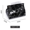thumbnail image 5 of PVC Leather Marble Pattern Tissue Case Box, Container, Napkin Holder, Paper Bag, Cosmetic Box, Pouch Organizer, A, 5 of 5