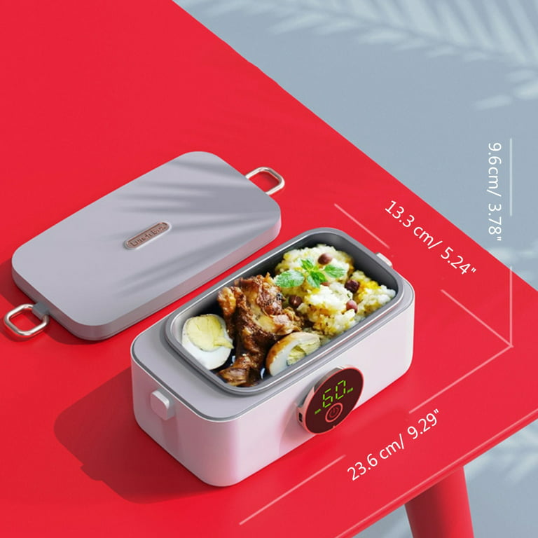 Electric Lunch Box 16000mAh USB Rechargeable Bento Box Wireless Heating Lunch Box Food Insulated Warmer Container 1000ml, Size: 1XL
