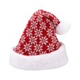 thumbnail image 1 of Yuarrent Gorro de punto de Navidad para adultos, gorros de elfo cálidos para Navidad, gorro de disfraz para fiesta de Navidad, accesorios de decoración Kits de decoración para fiestas rojo blanco Yuarrent HA046870-02, 1 of 6
