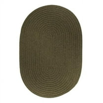 Rhody Rug  Solid 10' Round Wool Rug Dk. Sage