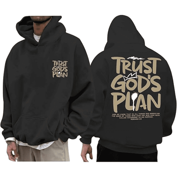 Christian Hoodies for Men Jesus Hoodie Religious God Sweatshirts Faith Bible Verse Sweatshirt Inspirational Pullover