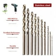 thumbnail image 4 of 10 Pcs 1.5mm Cobalt HSS Drill Bit M35 for Stainless Steel Drilling Metalworking, 4 of 6