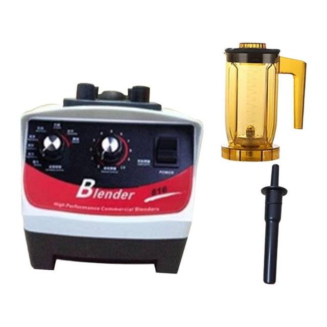 Licuadora de encimera Licuadora para batidos Licuadora profesional multifuncional de 1200 ml y 1800 W con prensador para preparar té de burbujas , Vaso mezclador