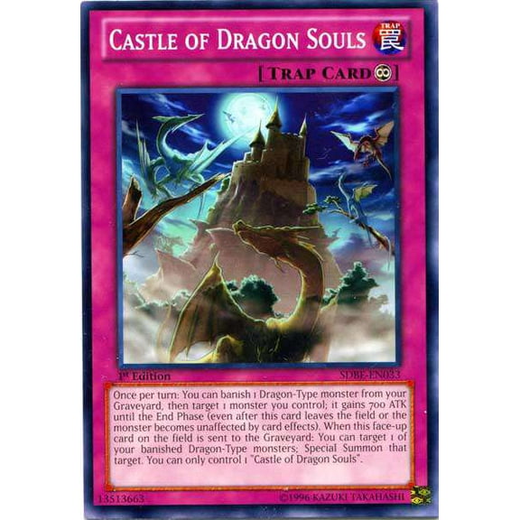 YuGiOh Saga of Blue-Eyes White Dragon Structure Deck Common Castle of Dragon Souls SDBE-EN033