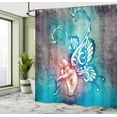 thumbnail image 5 of Ambesonne Fantasy Shower Curtain, Butterfly Winged, 69"Wx84"L, Blue Purple, 5 of 5
