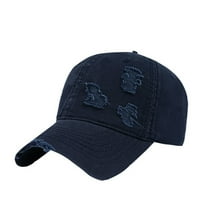 Weikingp Sun Hats for Women Womens Golf Hat Distressed Baseball Cap Dad Hats for Men Women Vintage Washed Cotton Trucker Hat Adjustable Profile Caps Baseball Hats for Women Blue One Size Clearance！